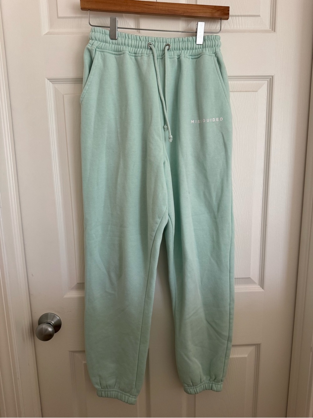 Missguided + Mint Green Joggers with Drawstring